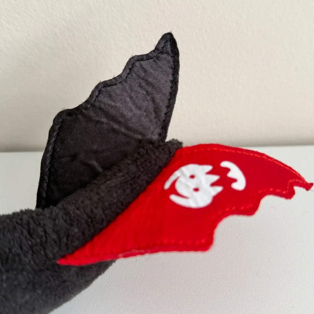 Build-A-Bear Toothless Night Fury Plush DreamWorks Dragons Black w/ wings 2016
